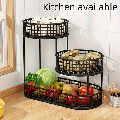 3-Tier Stainless Steel Fruit Basket