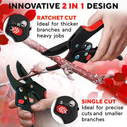 Ergo Garden Clippers – Easy Cut Hand Pruners