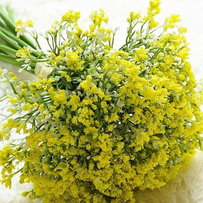 Gypsophila Baby’s Breath Artificial Bouquet – 16 Stems Decor Flowers