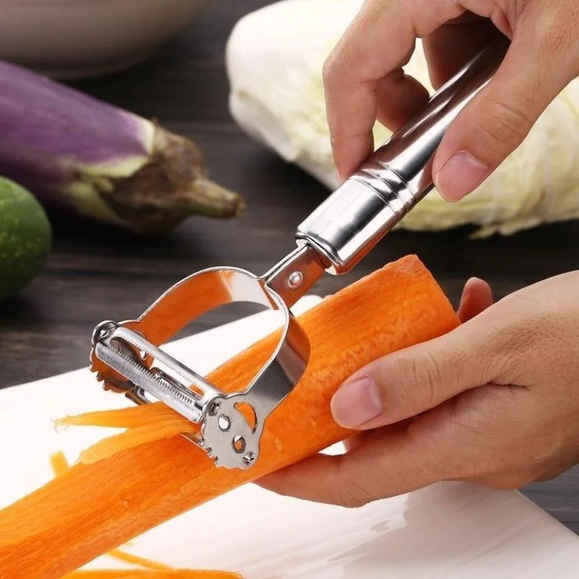 2-in-1 Stainless Steel Vegetable Peeler & Julienne Cutter