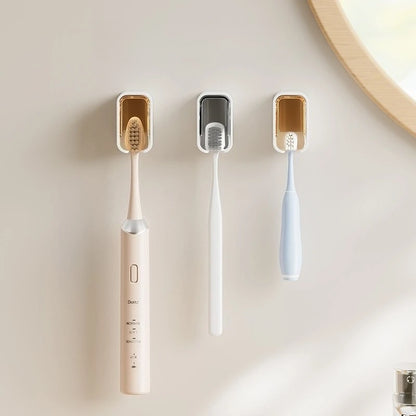 Wall-Mounted Toothbrush Holder Organizer