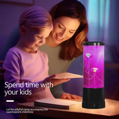Color Changing Jellyfish Lamp – USB/Battery Night Light for Kids & Home