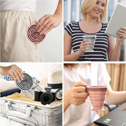 Foldable Silicone Travel Coffee Cup – Reusable & Portable