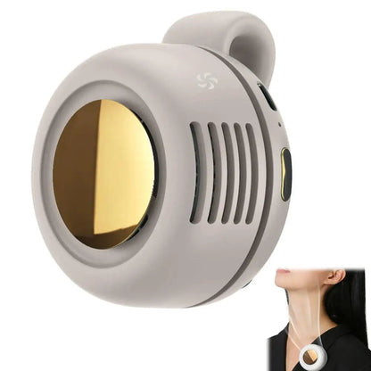 Clip-On Bladeless Mini Fan USB Rechargeable 3-Speed Fan