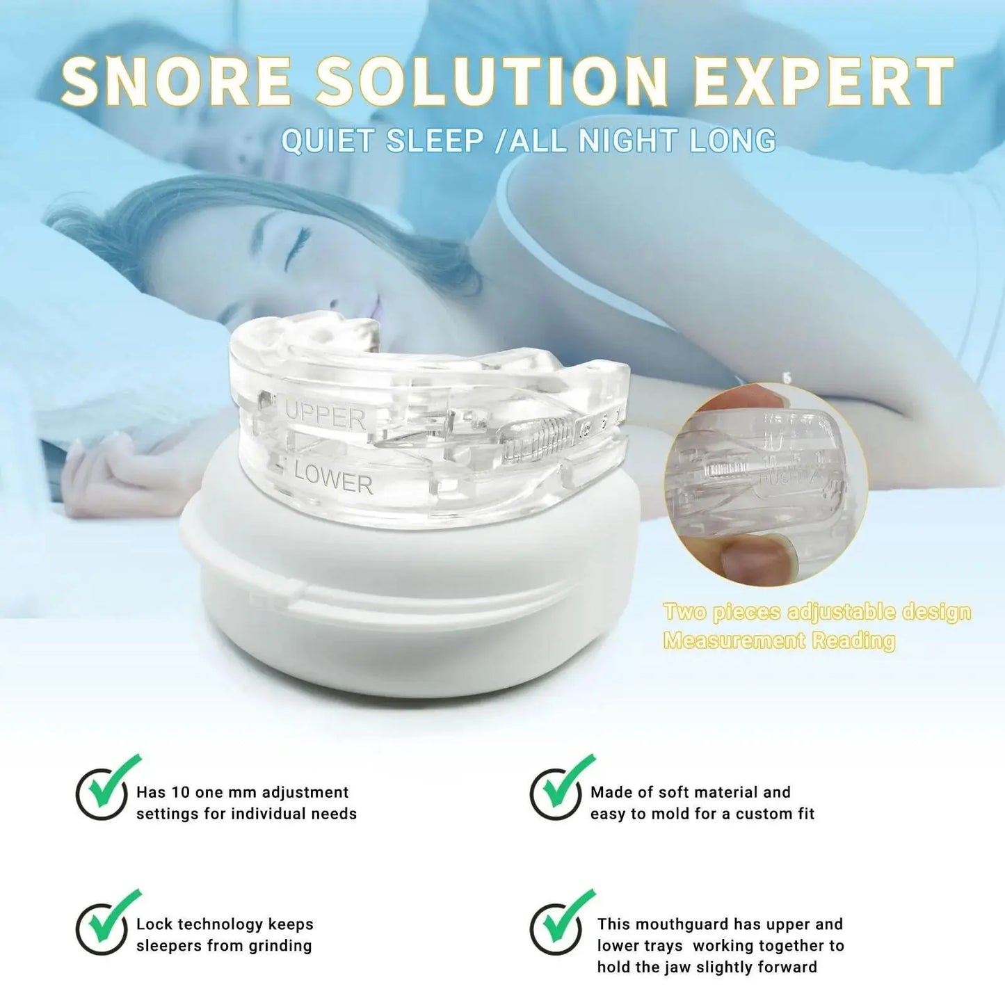 Anti-Snoring Mouthpiece - Natural Way to Sleep Better