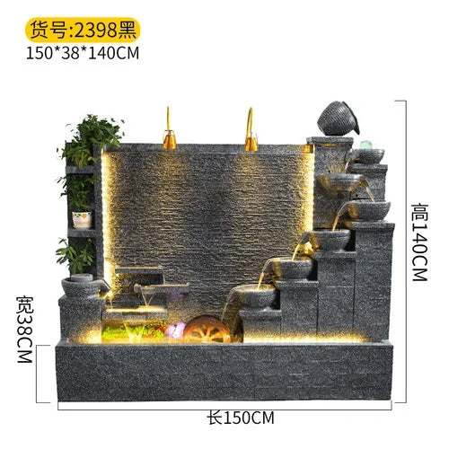 Modern Indoor Water Fountain Wall – Luxury Waterfall Decor