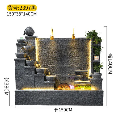 Modern Indoor Water Fountain Wall – Luxury Waterfall Decor