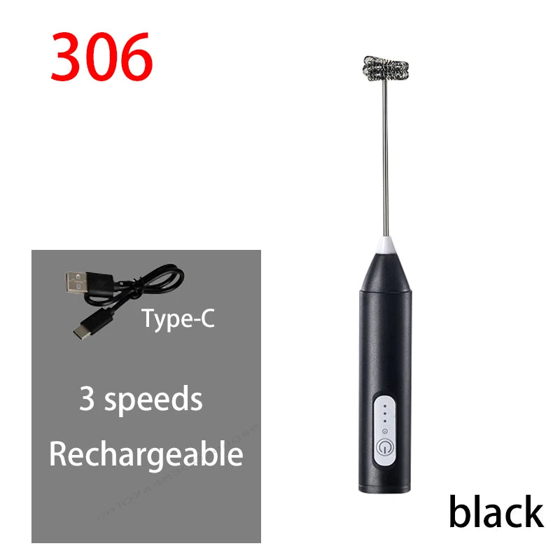 Rechargeable 2-in-1 Milk Frother & Egg Beater