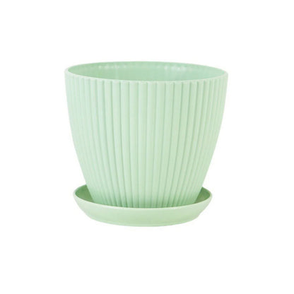 Minimalist Resin Plant Pot with Drainage Tray