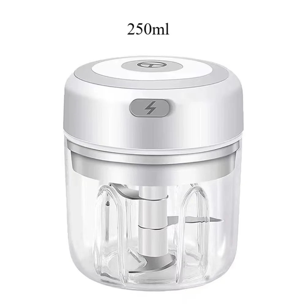 Electric Mini Garlic Chopper – 380ml USB Rechargeable