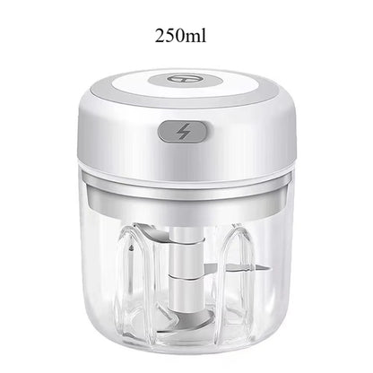 Electric Mini Garlic Chopper – 380ml USB Rechargeable