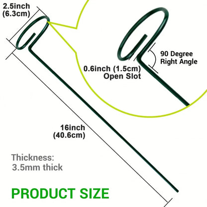 Adjustable Plant Support Stakes – Durable Metal Garden Support Rings