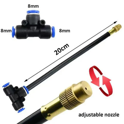 Garden Misting & Irrigation Kit – Adjustable DIY Spray System