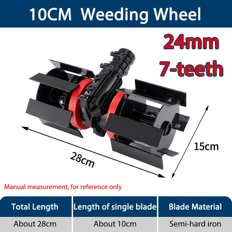24mm 7-Teeth Lawn Mower & Trimmer Accessory – Weeding & Soil Tools