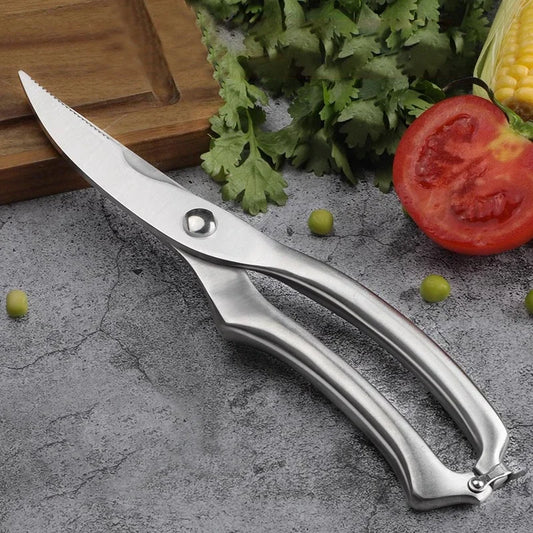 Sharp Stainless Steel Kitchen Scissors – Multi-Purpose Cooking Tool