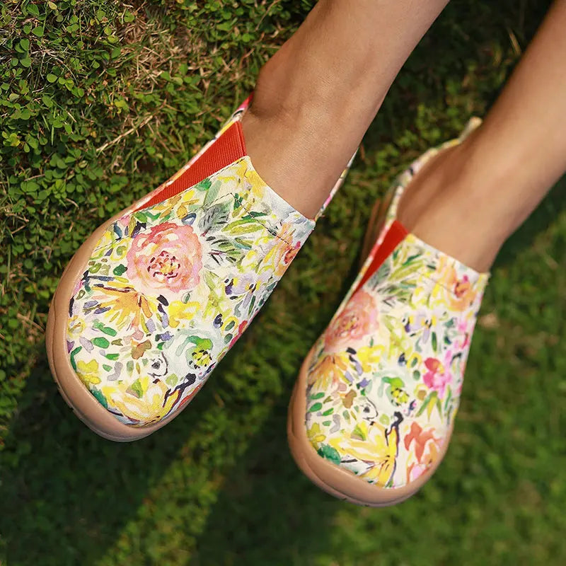 Women's Clover Comfort Flats – Lightweight Slip-On Everyday Shoes