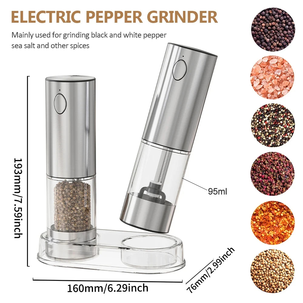 Rechargeable Electric Salt & Pepper Grinder