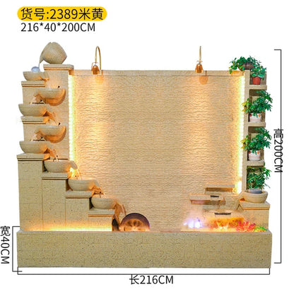 Modern Indoor Water Fountain Wall – Luxury Waterfall Decor