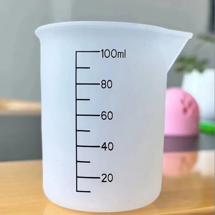 Silicone Measuring Cups 3PCS – 100ml for Resin & Crafts