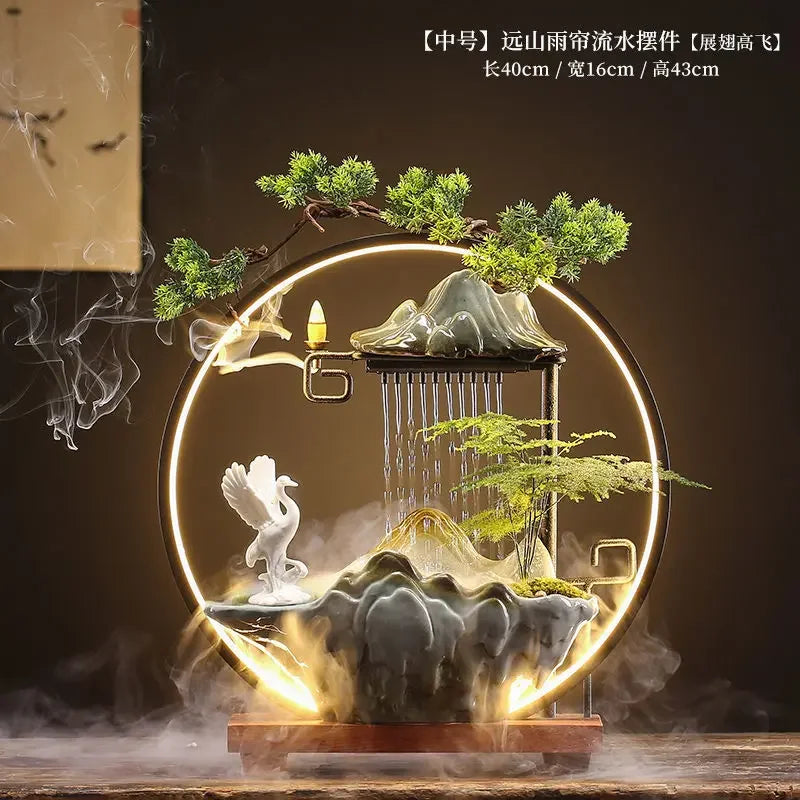 Zen Ceramic Water Fountain Humidifier