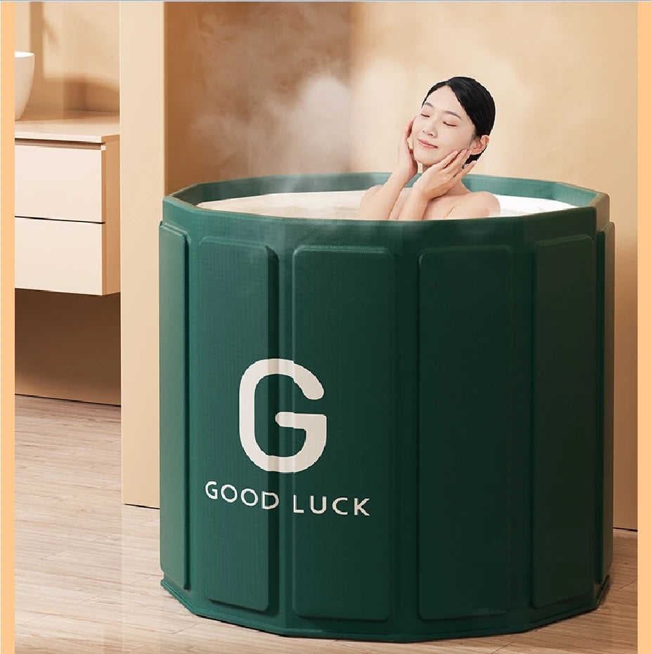 Foldable Bath Tub for Adults – Portable Full Body Soaking Tub