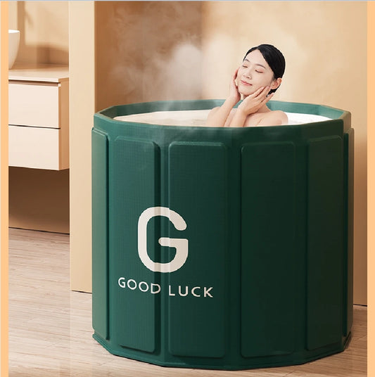 Foldable Bath Tub for Adults – Portable Full Body Soaking Tub