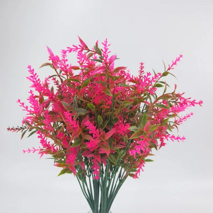 Faux Lavender Flowers – UV Resistant Artificial Plant Set (3/5/10 Pcs)