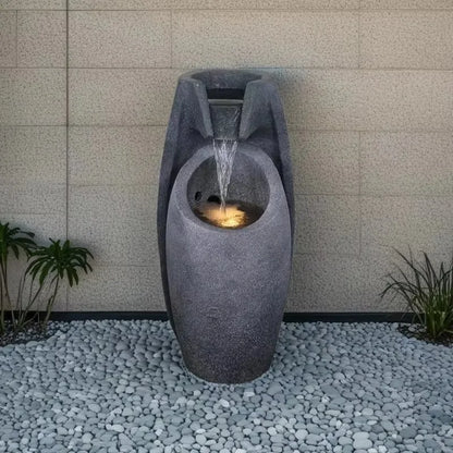 Modern LED Waterfall Fountain – Indoor & Outdoor Relaxing Decor with Pump