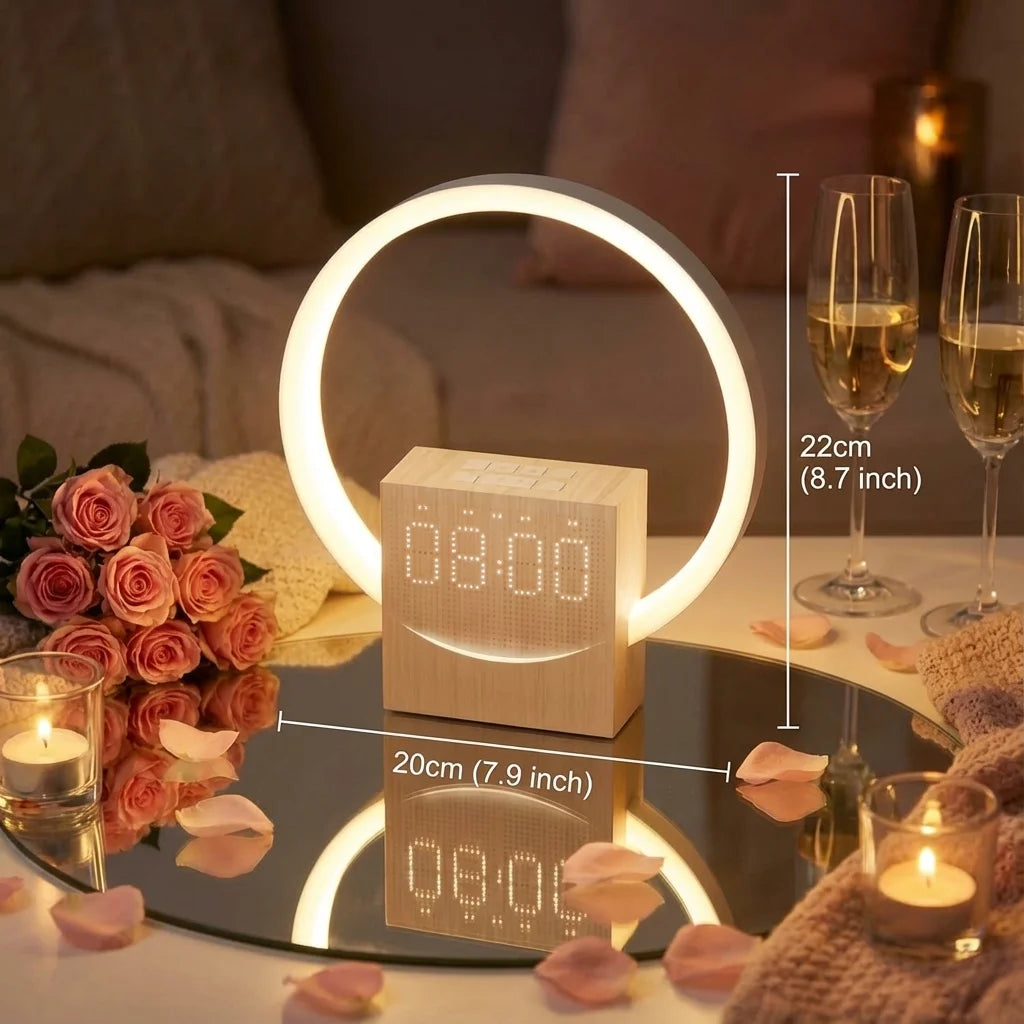 SunriseGlow Smart Alarm Clock Speaker
