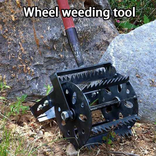 Hand-Pushed Wheel Weeder – Easy Garden & Farm Weed Removal