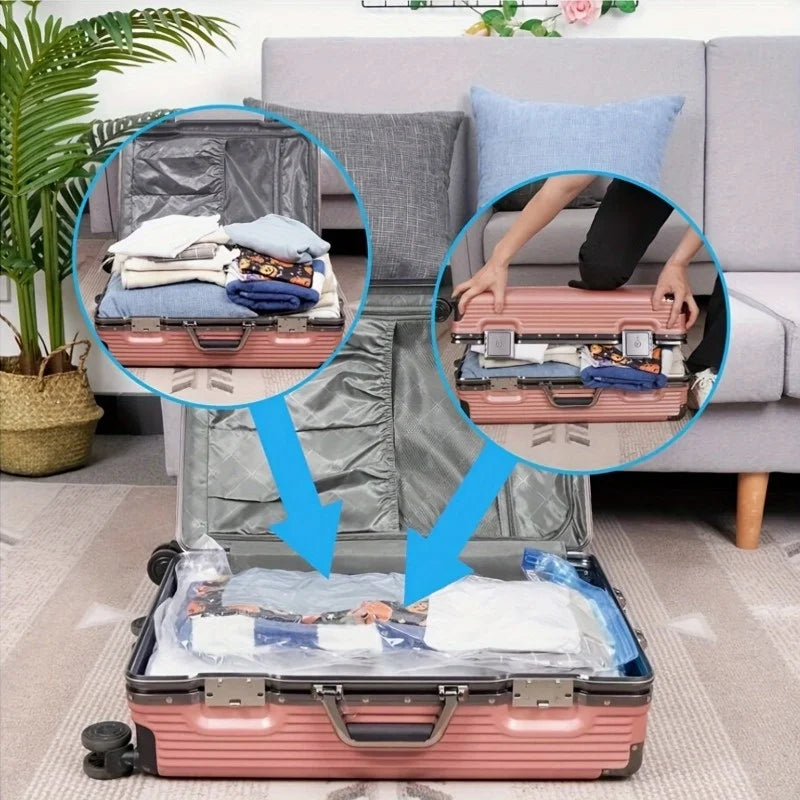 Vacuum Storage Bags – Space-Saving, Reusable Organizer