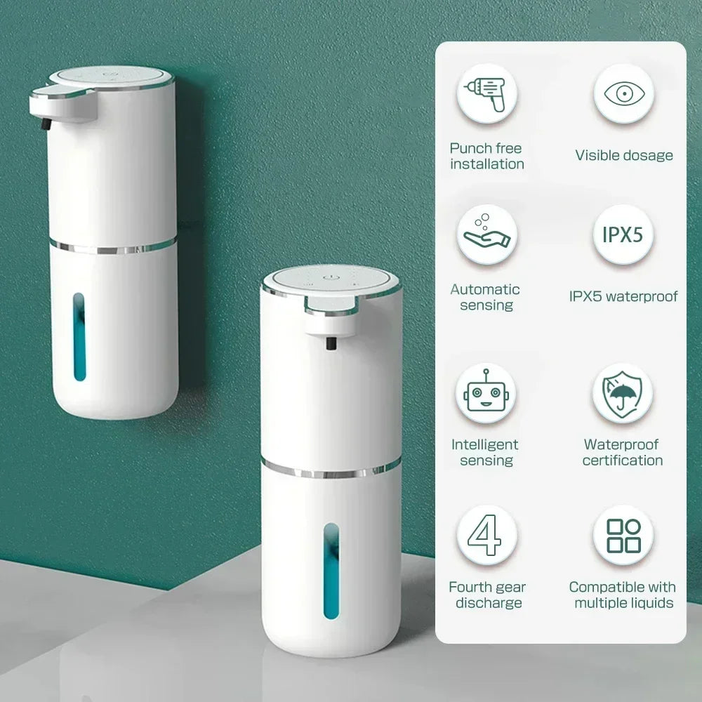 380ml Touchless Foam Soap Dispenser – USB Rechargeable