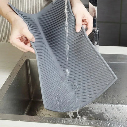Silicone Sink Splash Guard & Fast-Dry Drain Mat