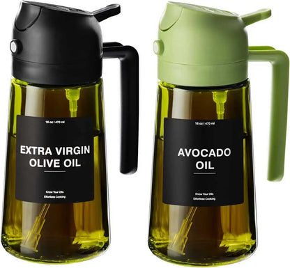 Olive Oil 2-in-1 Oil Sprayer & Dispenser Bottle