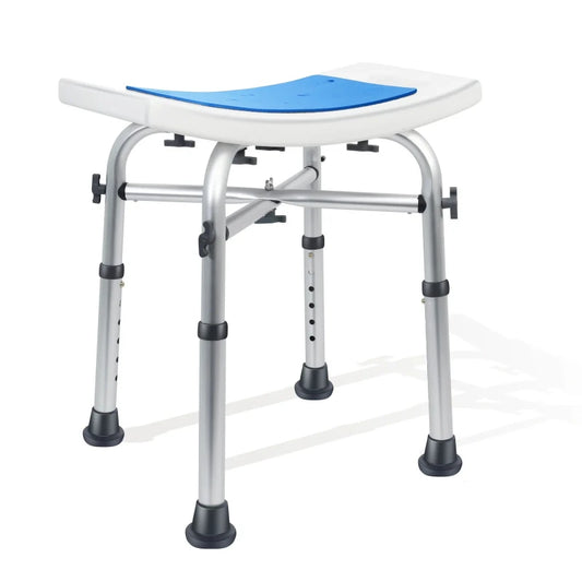 Heavy Duty Shower Stool – Adjustable Padded Bath Seat (550 lbs Capacity)