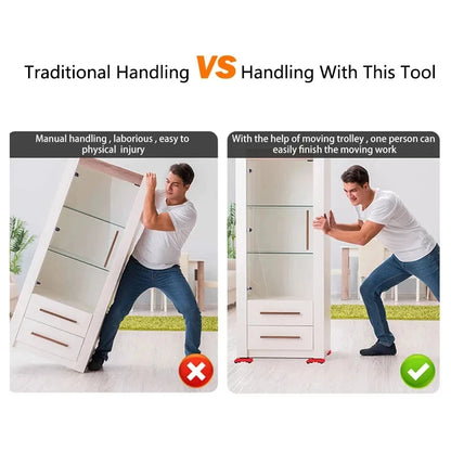 Heavy Duty Furniture Mover Set – Lifter & Roller for Easy Moving