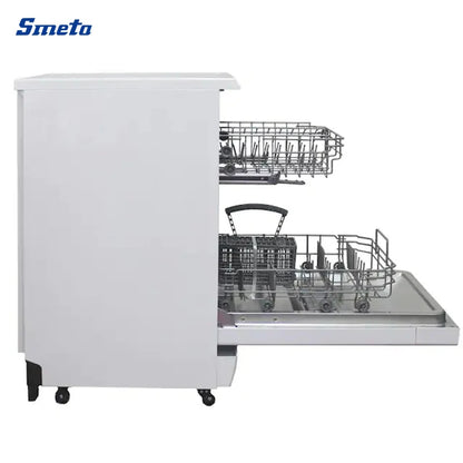 Portable Stainless Steel Dishwasher – Compact 8 Place Setting, Energy Efficient