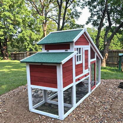 Extra Large Wooden Chicken Coop – Rainproof Outdoor Poultry Cage