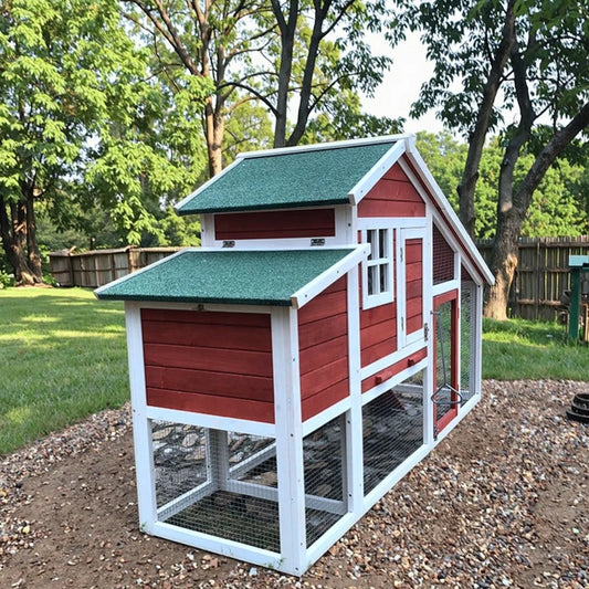Extra Large Wooden Chicken Coop – Rainproof Outdoor Poultry Cage