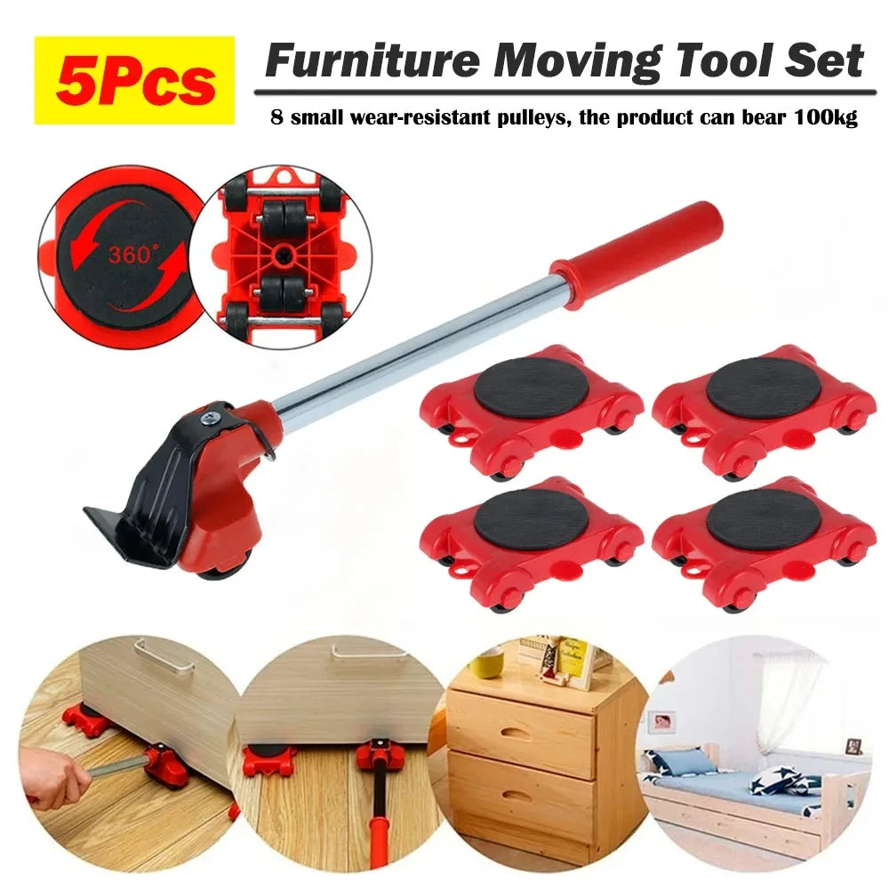 Heavy Duty Furniture Mover Set – Lifter & Roller for Easy Moving
