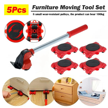 Heavy Duty Furniture Mover Set – Lifter & Roller for Easy Moving