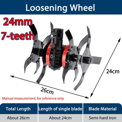24mm 7-Teeth Lawn Mower & Trimmer Accessory – Weeding & Soil Tools
