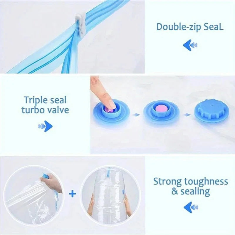 Vacuum Storage Bags – Space-Saving, Reusable Organizer