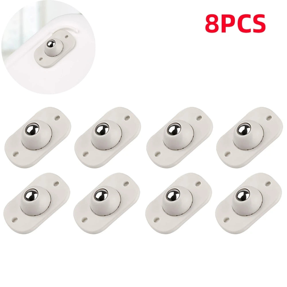 360° Self-Adhesive Mini Caster Wheels for Furniture (4 / 8 PCS)