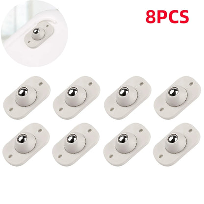 360° Self-Adhesive Mini Caster Wheels for Furniture (4 / 8 PCS)