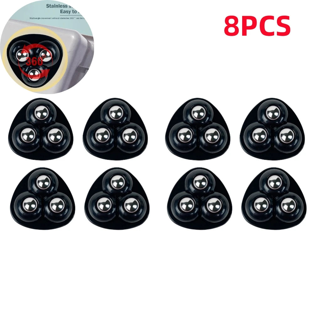 360° Self-Adhesive Mini Caster Wheels for Furniture (4 / 8 PCS)