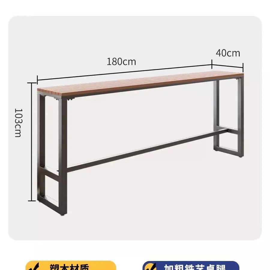 Modern Outdoor Balcony Bar Table & Chair Set