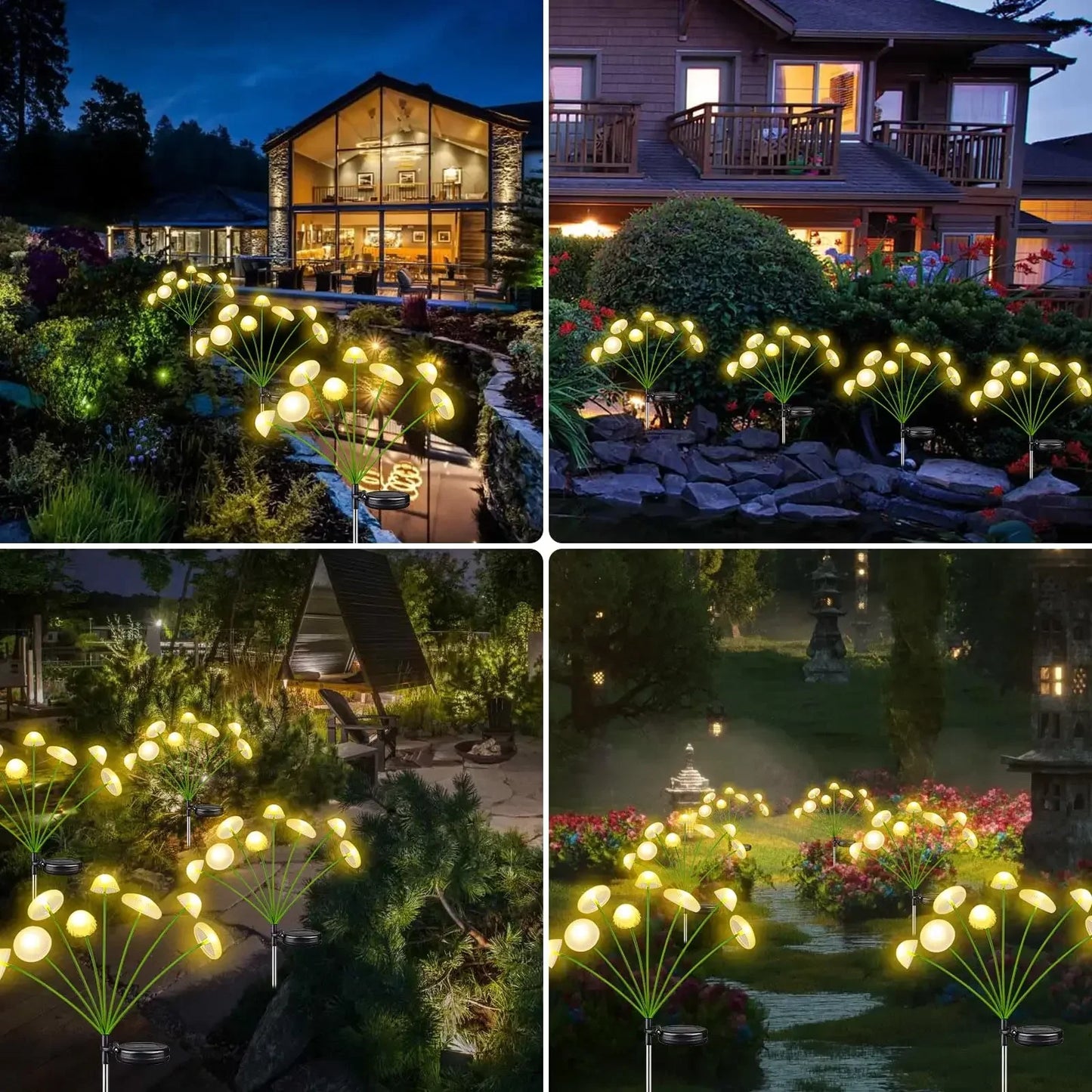 Solar Jellyfish Lights – Colorful Garden LED Decor (6/8/10 Heads)