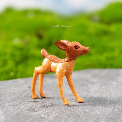 Mini Sika Deer Figurines – Cute Shelf & Table Decor