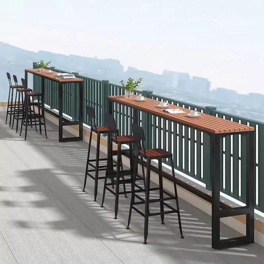Modern Outdoor Balcony Bar Table & Chair Set